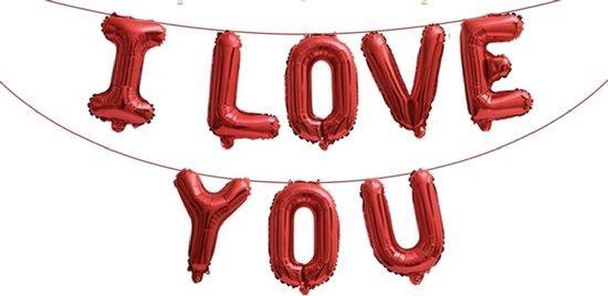 I love you | slinger | folie | ballon